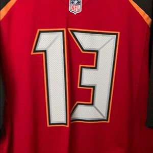 Buccaneers Mike Evans red home jersey